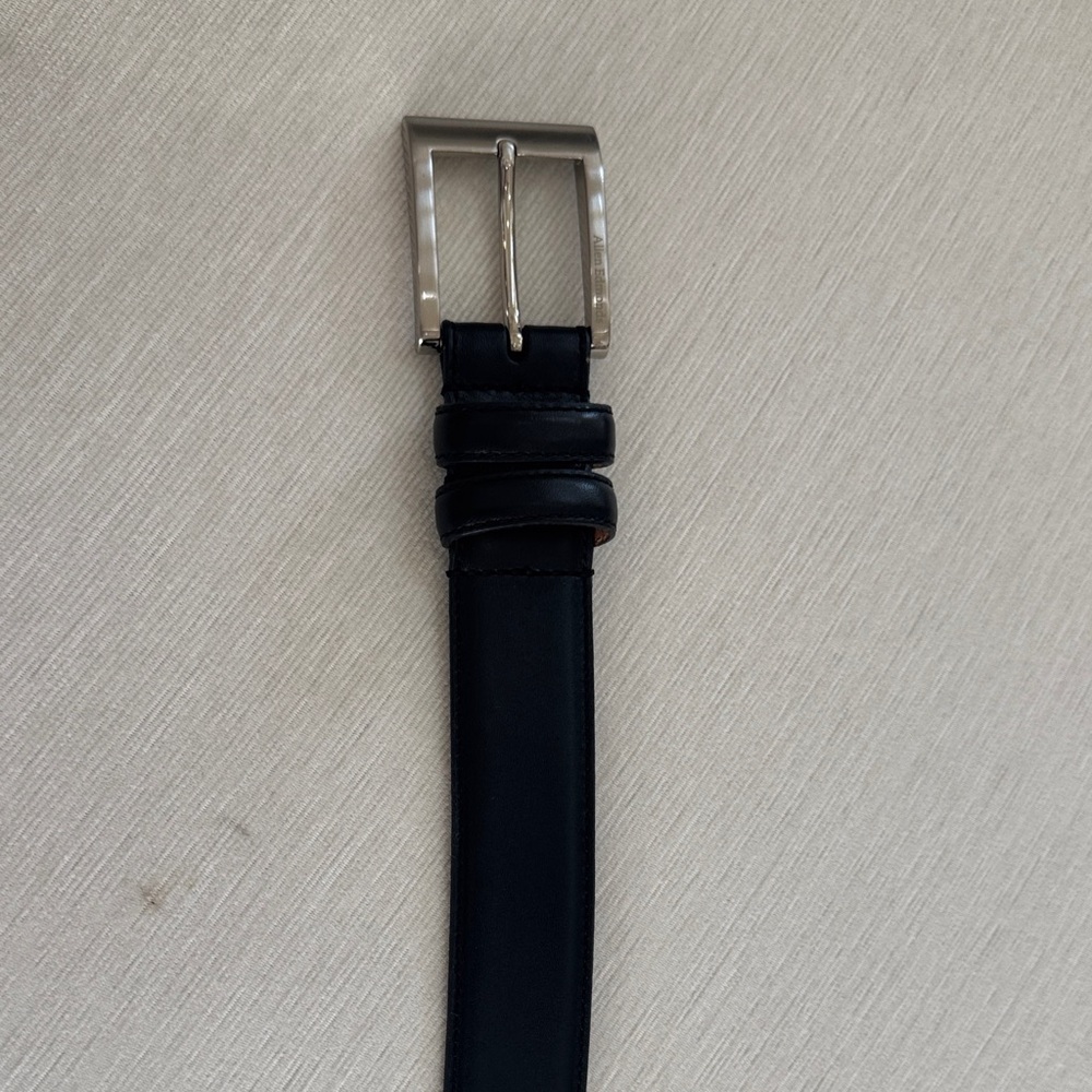 Allen Edmonds Black Leather Belt 48